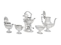 An American Silver Five-Piece Tea and Coffee Service