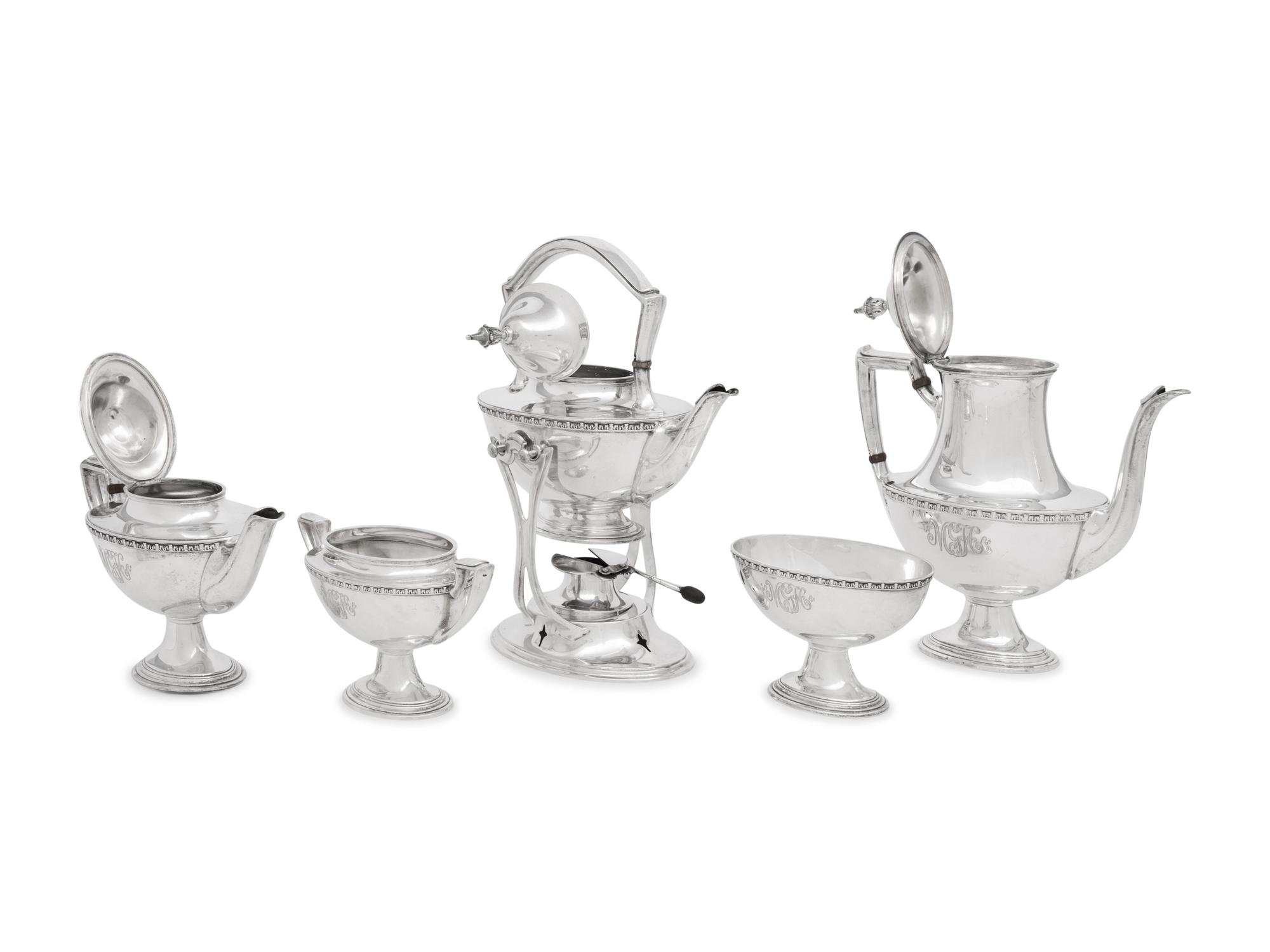 An American Silver Five-Piece Tea and Coffee Service