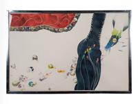A Group of Four Abstract Works on Paper by 20th Century American Artists