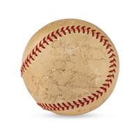 A 1939 Chicago Cubs Team Signed Autograph Baseball Featuring Dizzy Dean and Gabby Hartnett (Beckett Authentication Services)