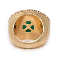 Colombian Emerald and Yellow Gold Ring