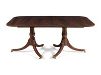 A Regency Style Double Pedestal Dining Table