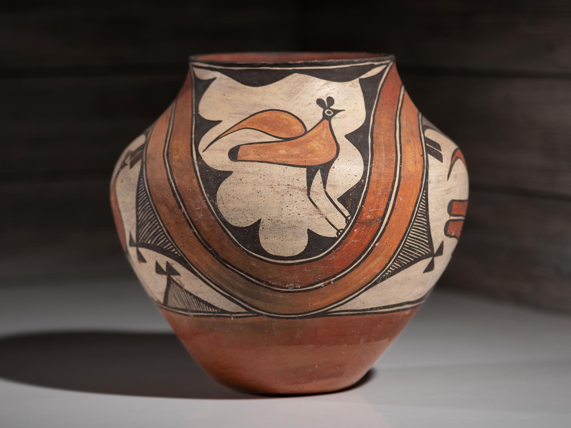 Zia Four-Color Pottery Olla