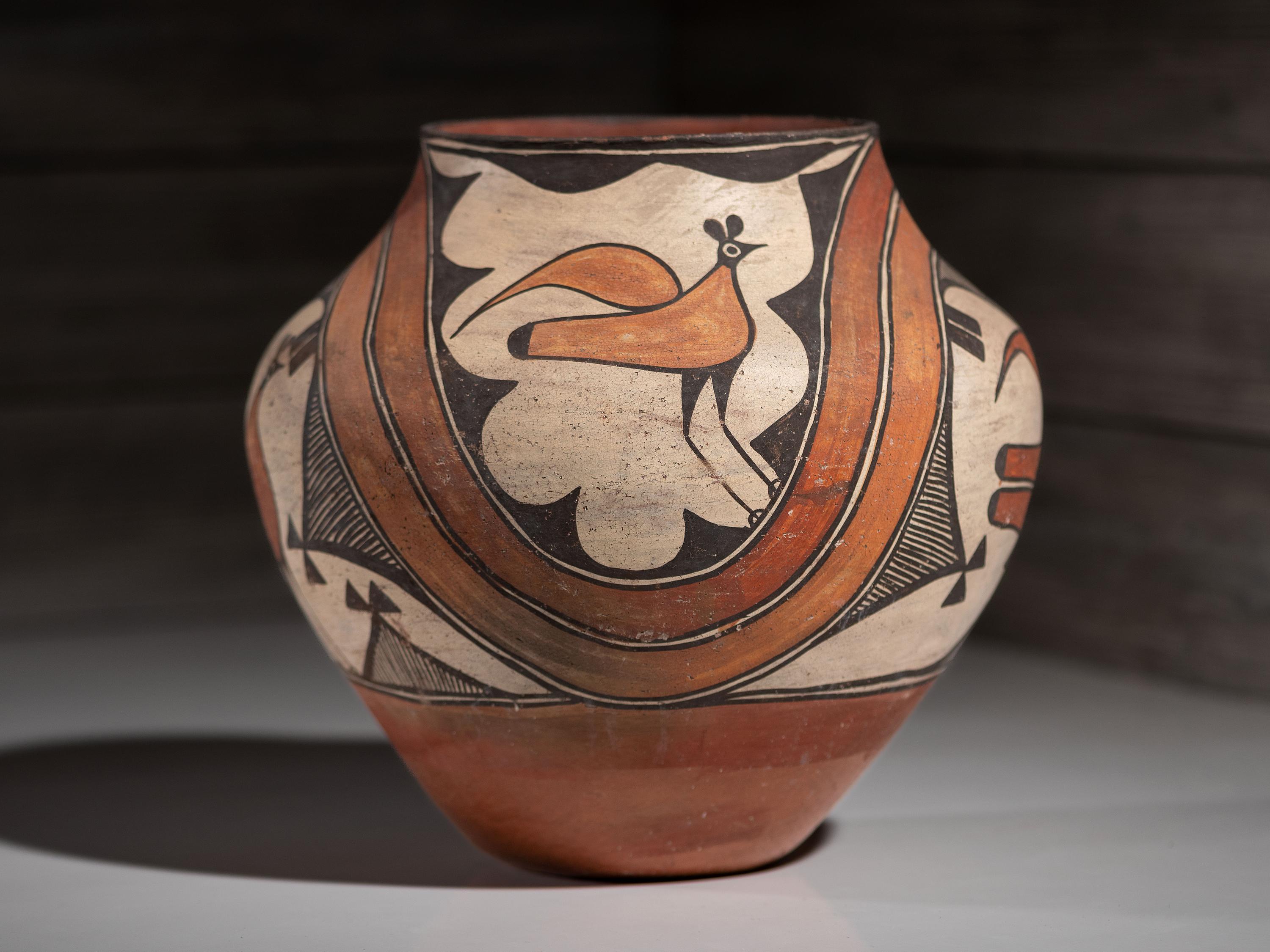 Zia Four-Color Pottery Olla