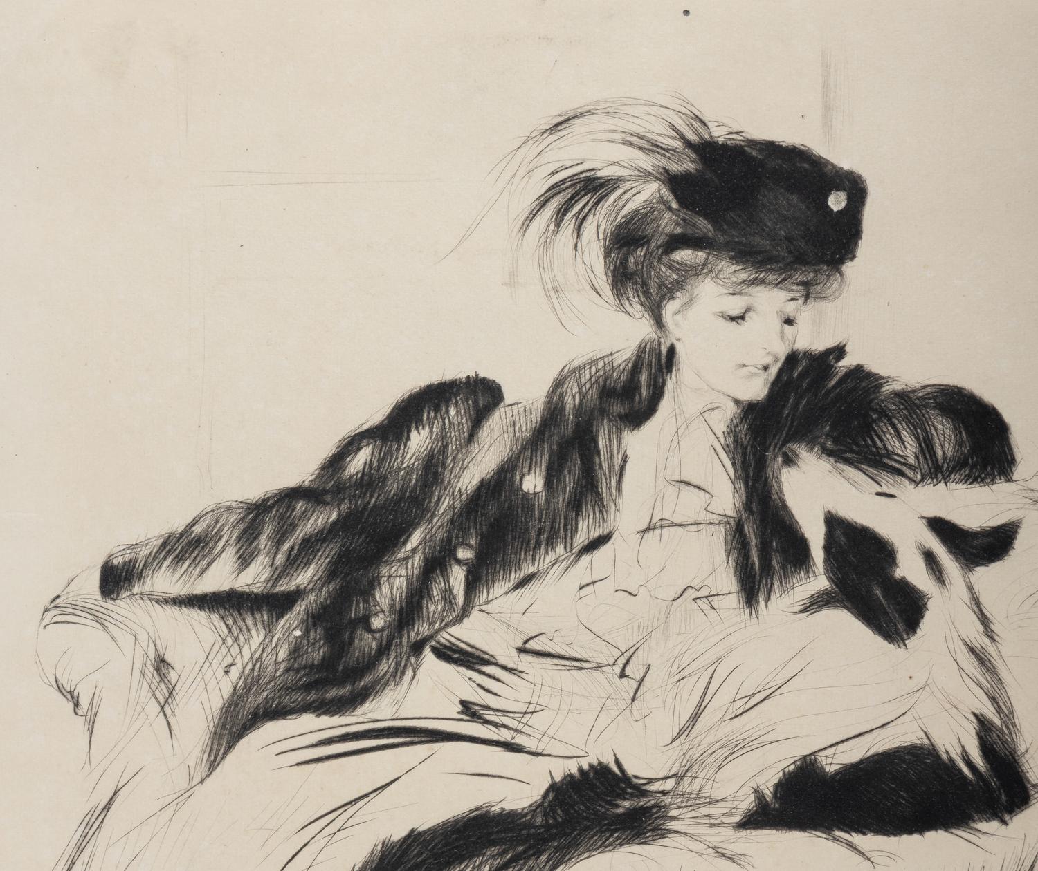 La femme au chien colley , 1905