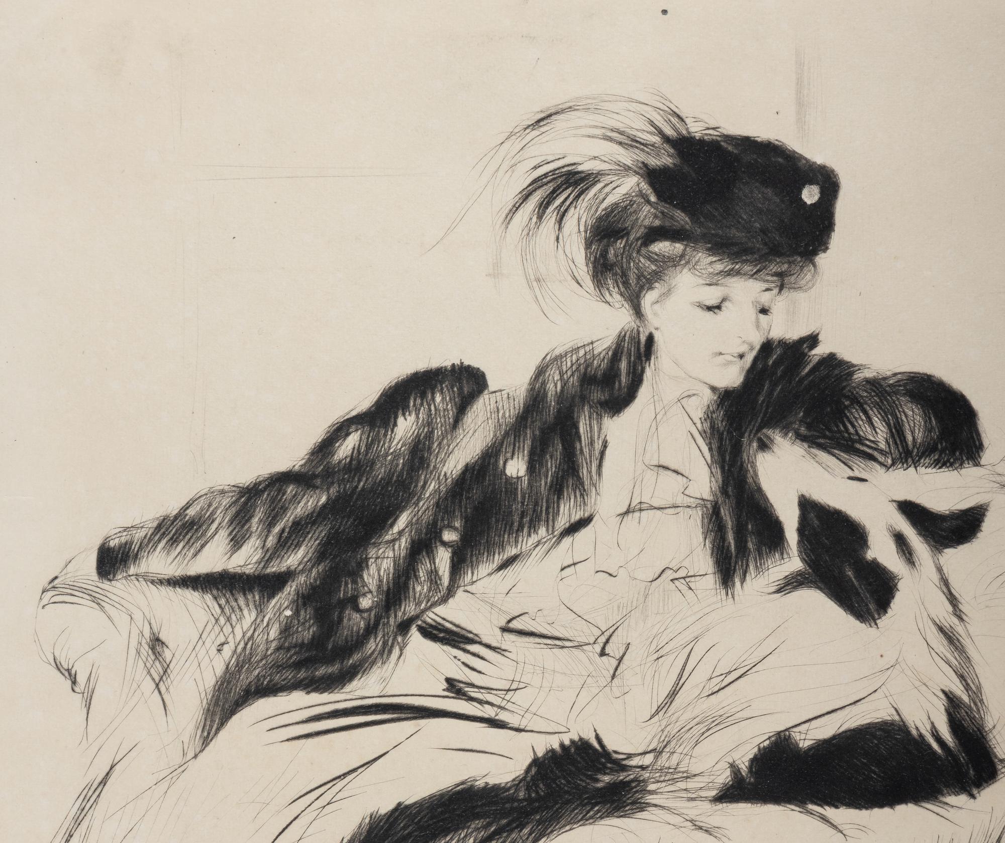 La femme au chien colley , 1905