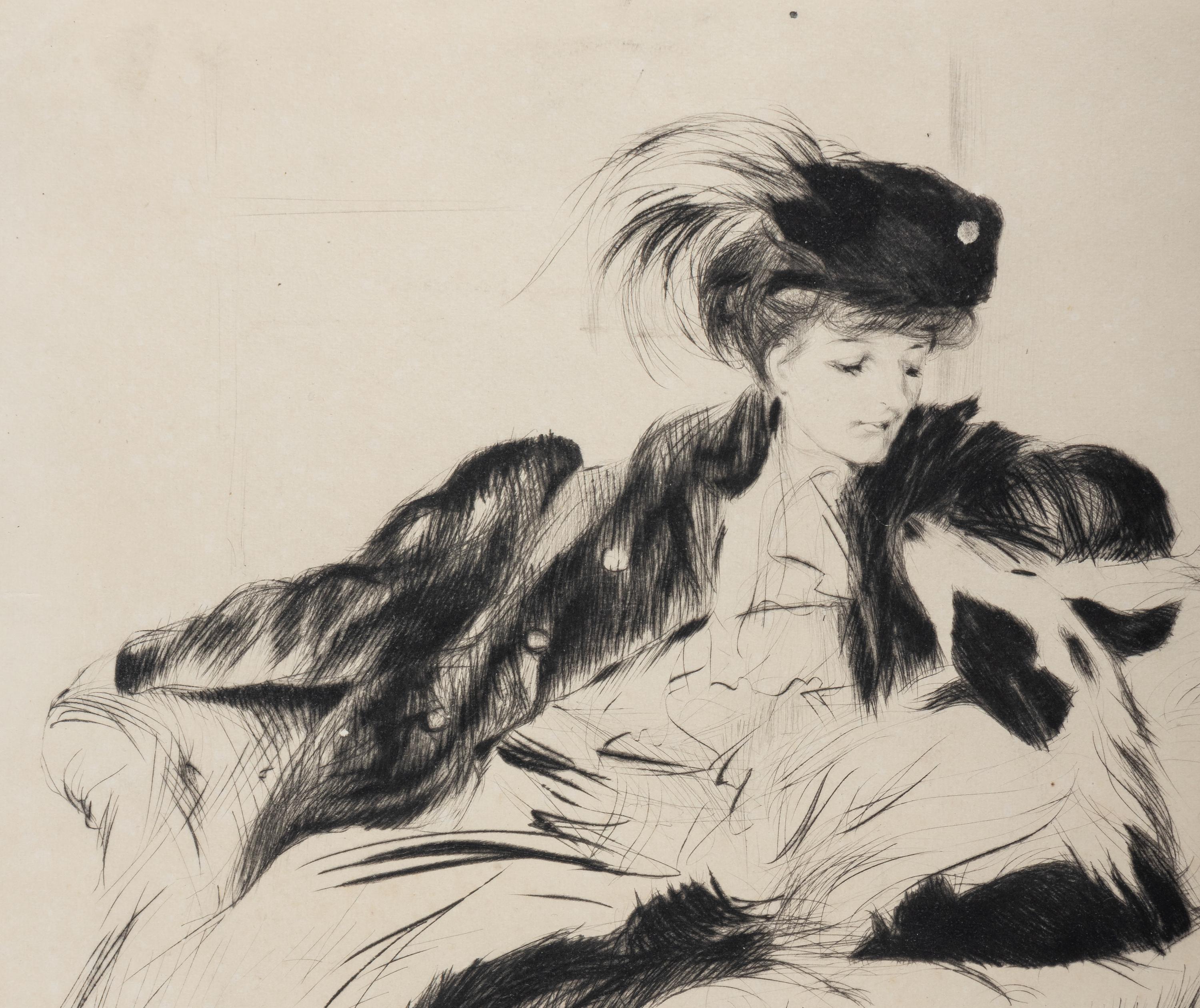 La femme au chien colley , 1905