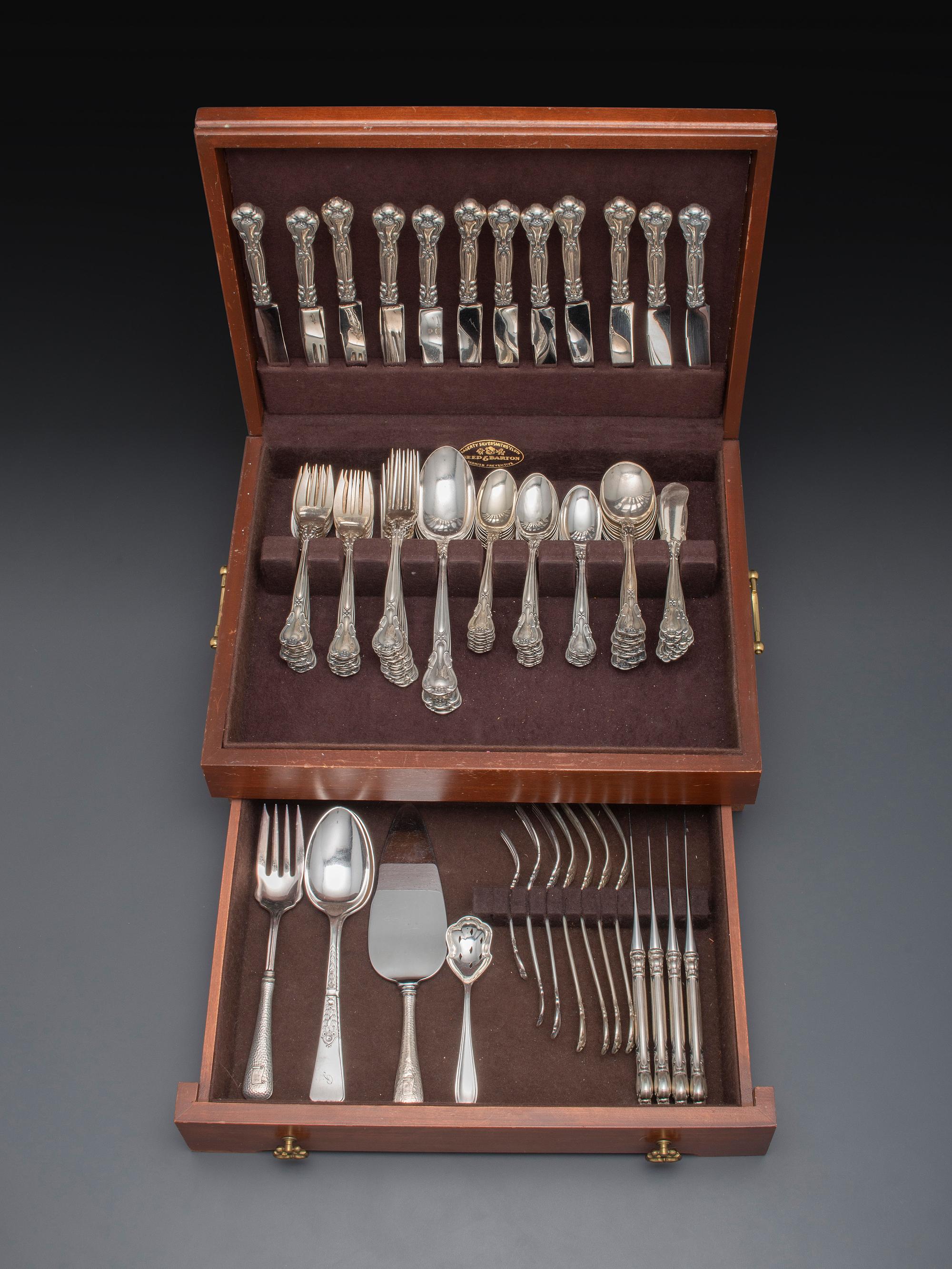 An American Silver Flatware Service