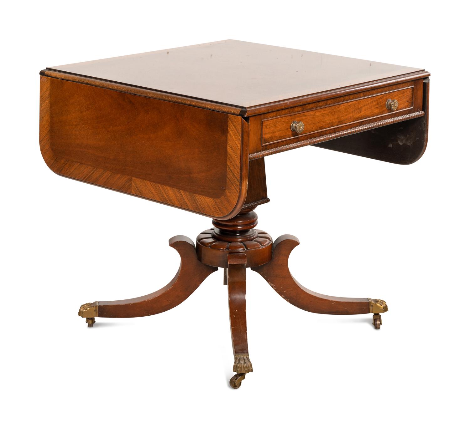 A Regency Style Mahogany Drop-Leaf Table