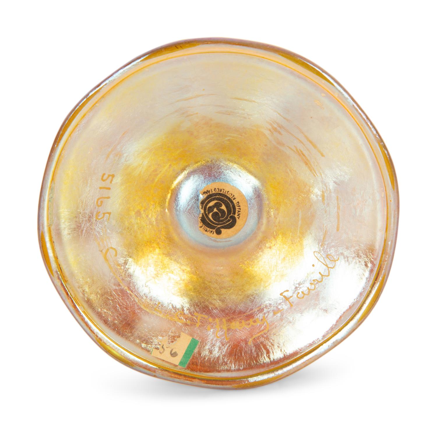 A Tiffany Studios Favrile Glass Floriform Vase — Early 20th Century
