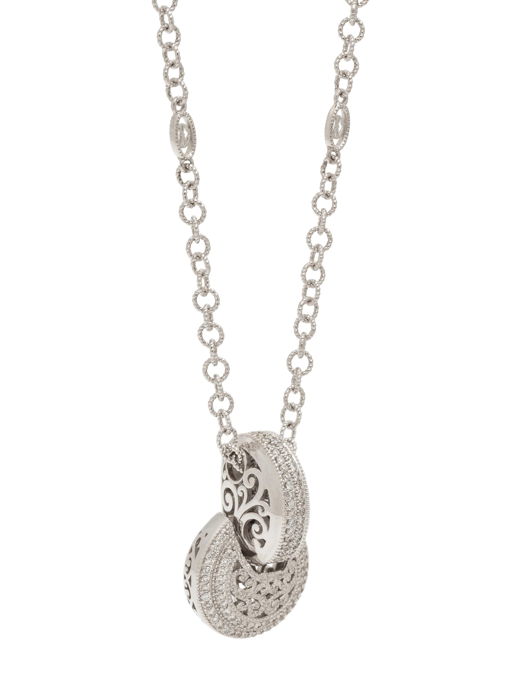 CHARIOL, WHITE GOLD AND DIAMOND PENDANT/NECKLACE