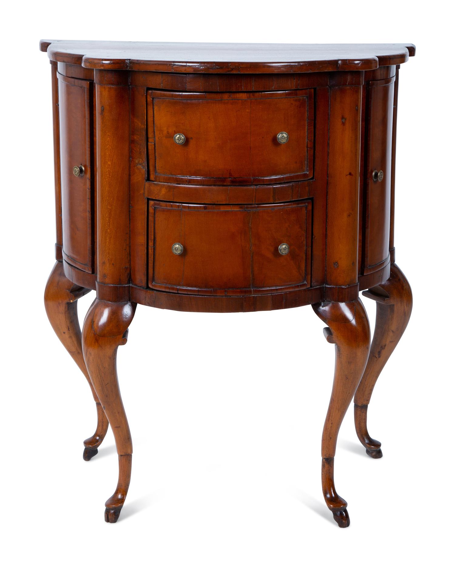 An Italian Walnut Commodino