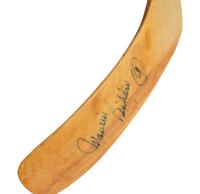 A Maurice Richard Signed Autograph Hockey Stick (Beckett Authentication Services Certified)