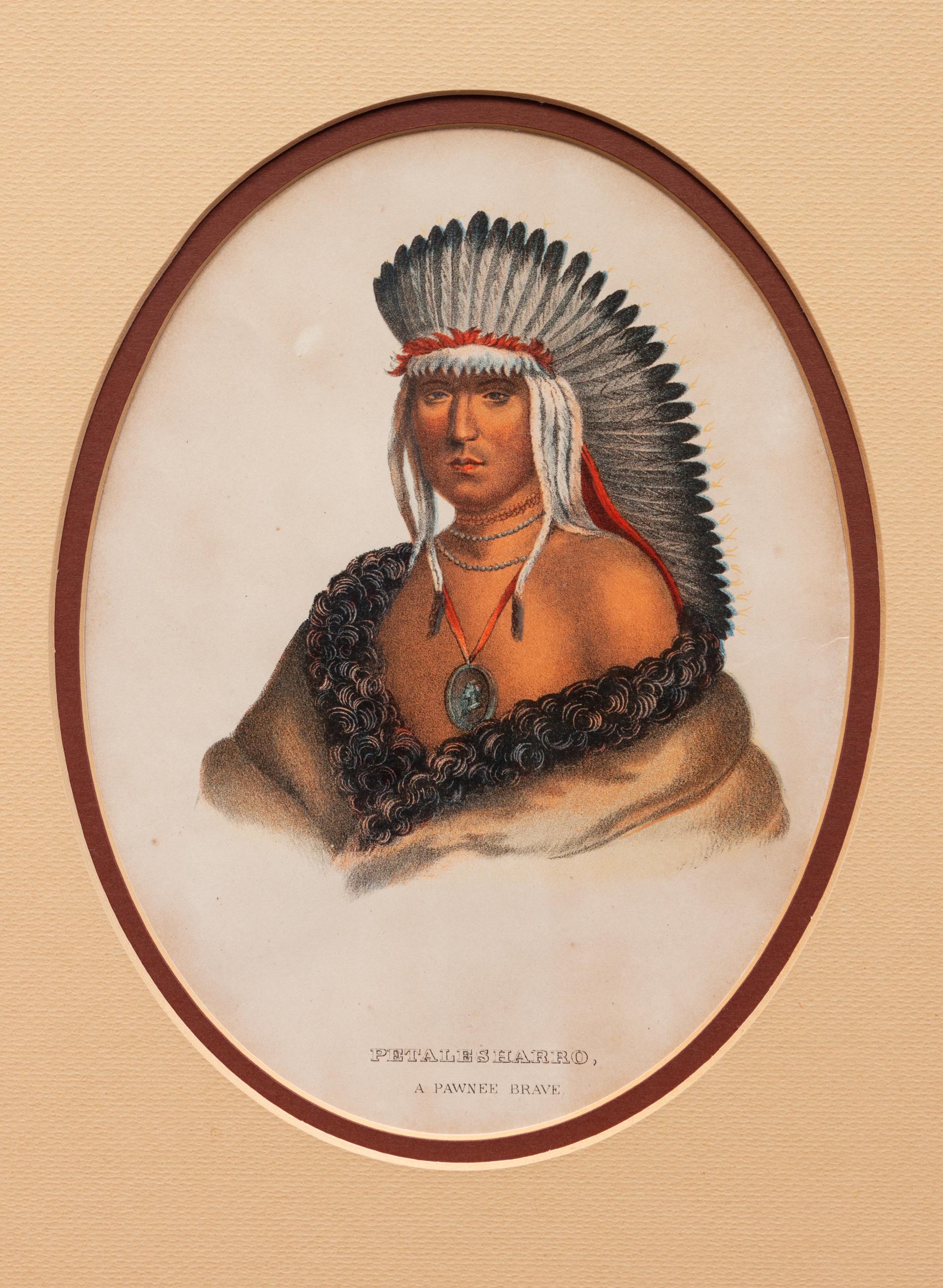 Nine Portraits, from Indian Tribes of North America , 1836-1838