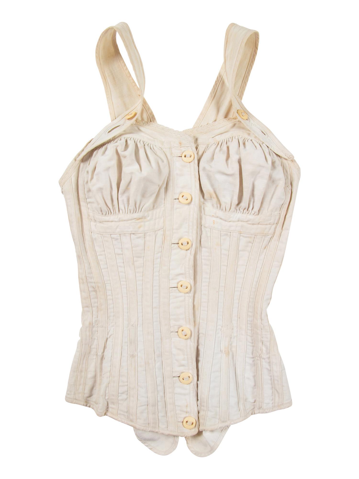 Five Women's and Children's Corsets with Related Documentation, and One Corset Cover, 1880s-1900