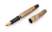 An Aurora Carlo Goldini Limited Edition Fountain Pen and Ink Set