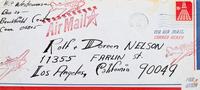 Untitled (To Rolf Nelson) , 1963-68 (a group of six embellished envelopes)