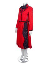One Bill Blass Dress and Jacket, One Galanos Skirt Suit, and One Koos Ven den Akker Skirt Suit, 1970s-1980s — Sold to benefit the Art Acquisition Fund at the Indianapolis Museum of Art at Newfield.