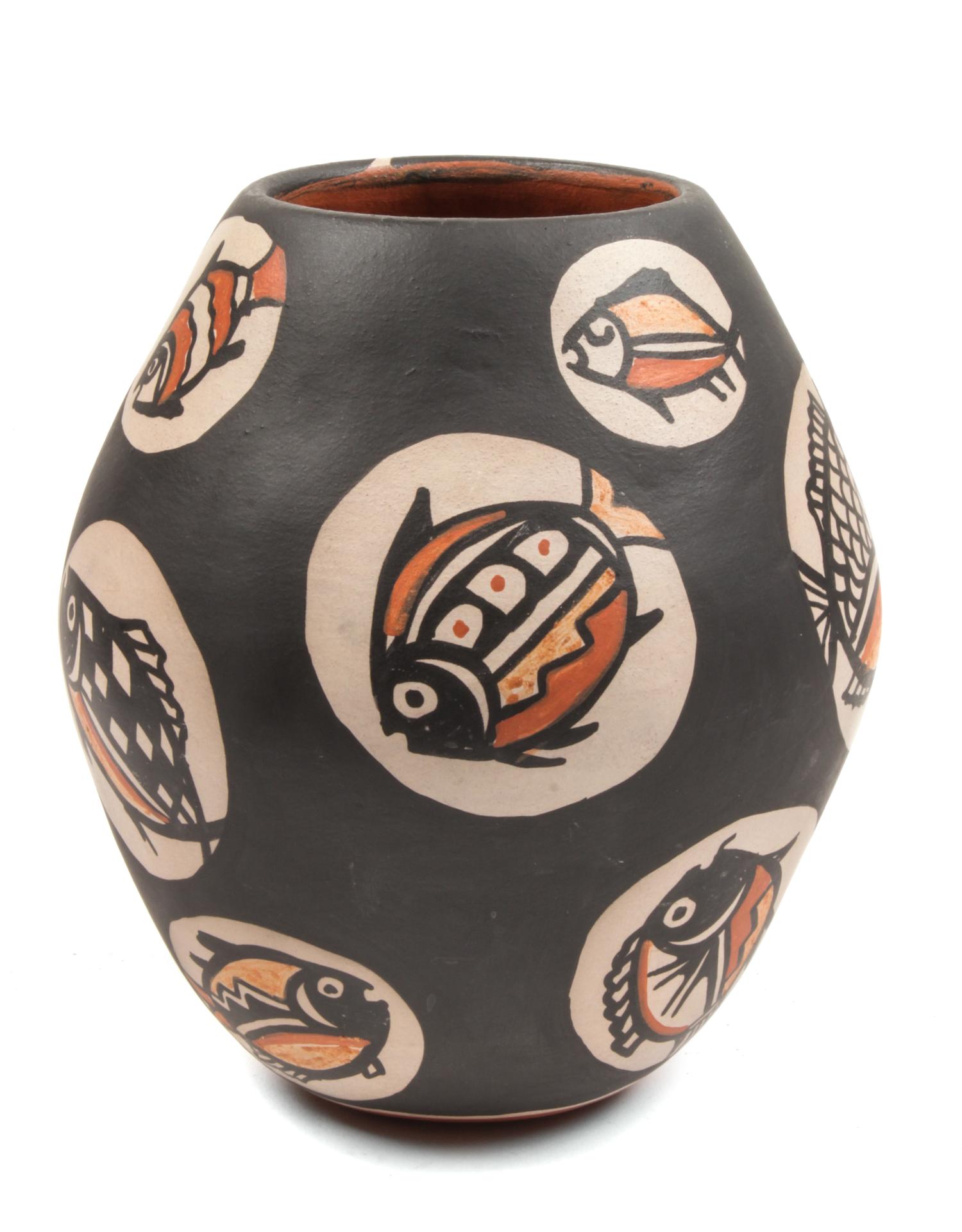 Robert Tenorio (Santo Domingo, b. 1950) Polychrome Vase Height 8 inches