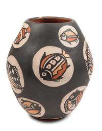 Robert Tenorio (Santo Domingo, b. 1950) Polychrome Vase Height 8 inches