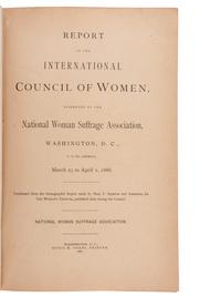 [WOMEN'S SUFFRAGE]. ANTHONY, Susan B. (1820-1906). Autographed note signed ("Susan B. Anthony"). Rochester, NY, 1 January 1898.
