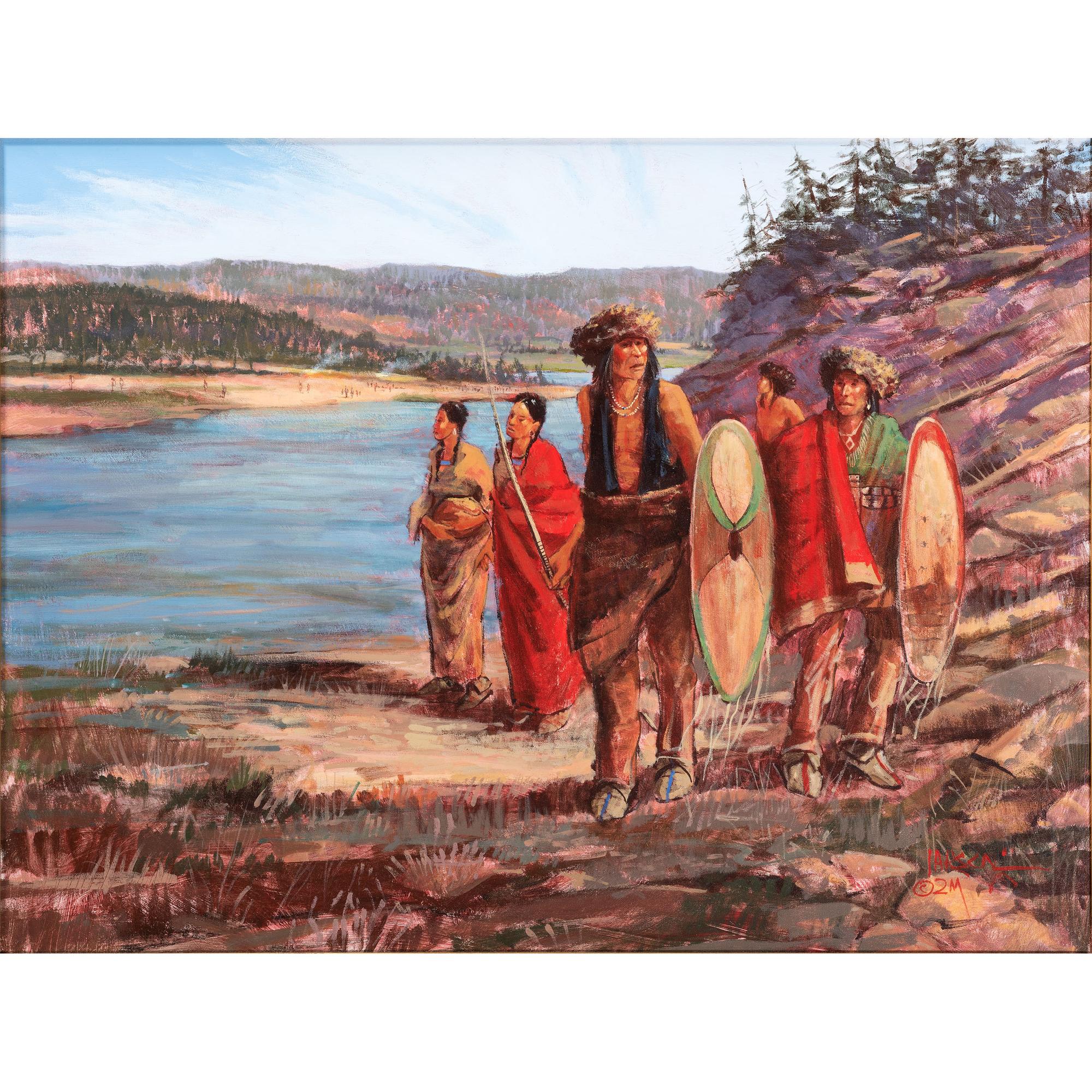 [Two Works] Studies for Quartz Mountain: Sacred Ground - The Past Down from the Yellowstone AND Quartz Mountain: Sacred Ground - The Past Kiowa Sundance