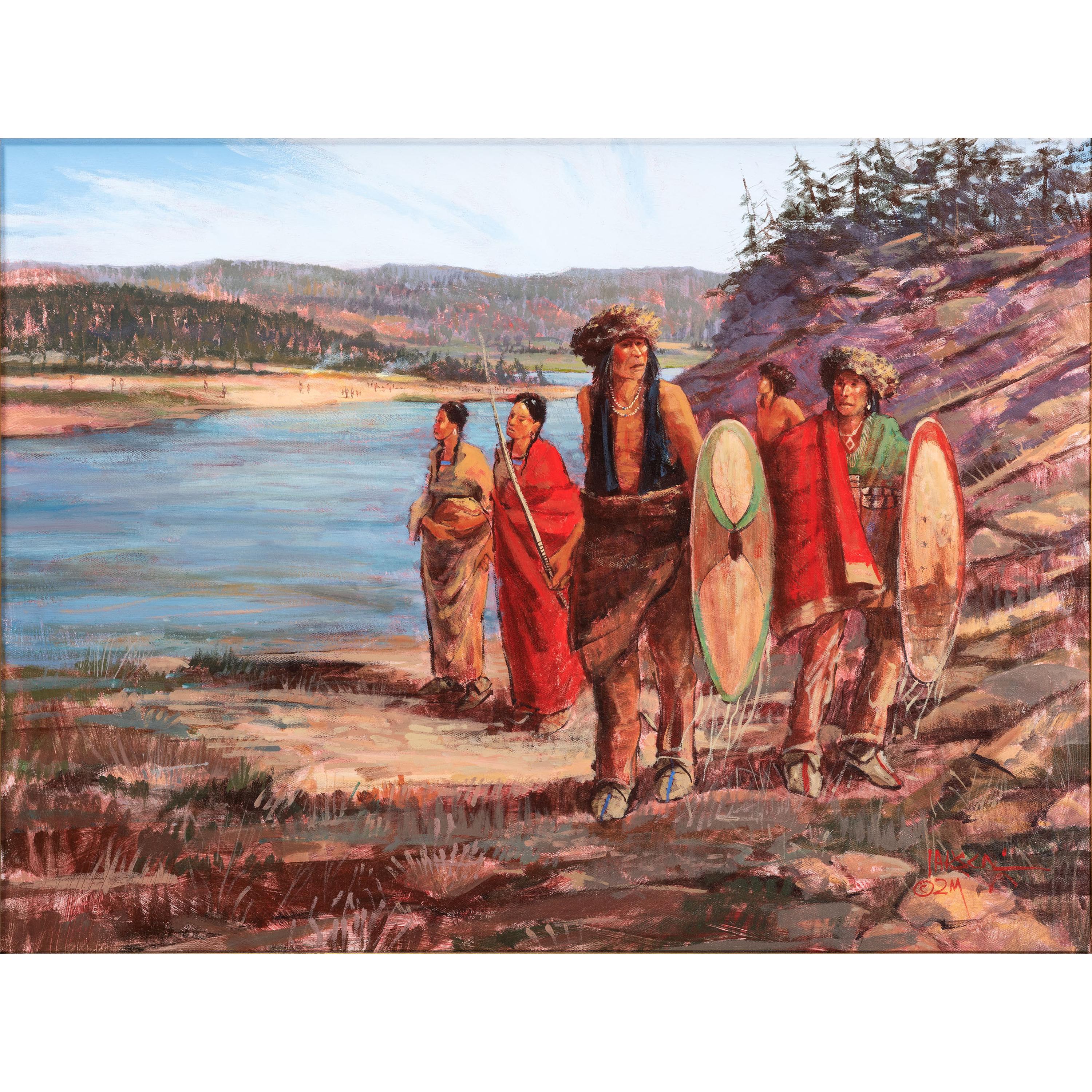 [Two Works] Studies for Quartz Mountain: Sacred Ground - The Past Down from the Yellowstone AND Quartz Mountain: Sacred Ground - The Past Kiowa Sundance