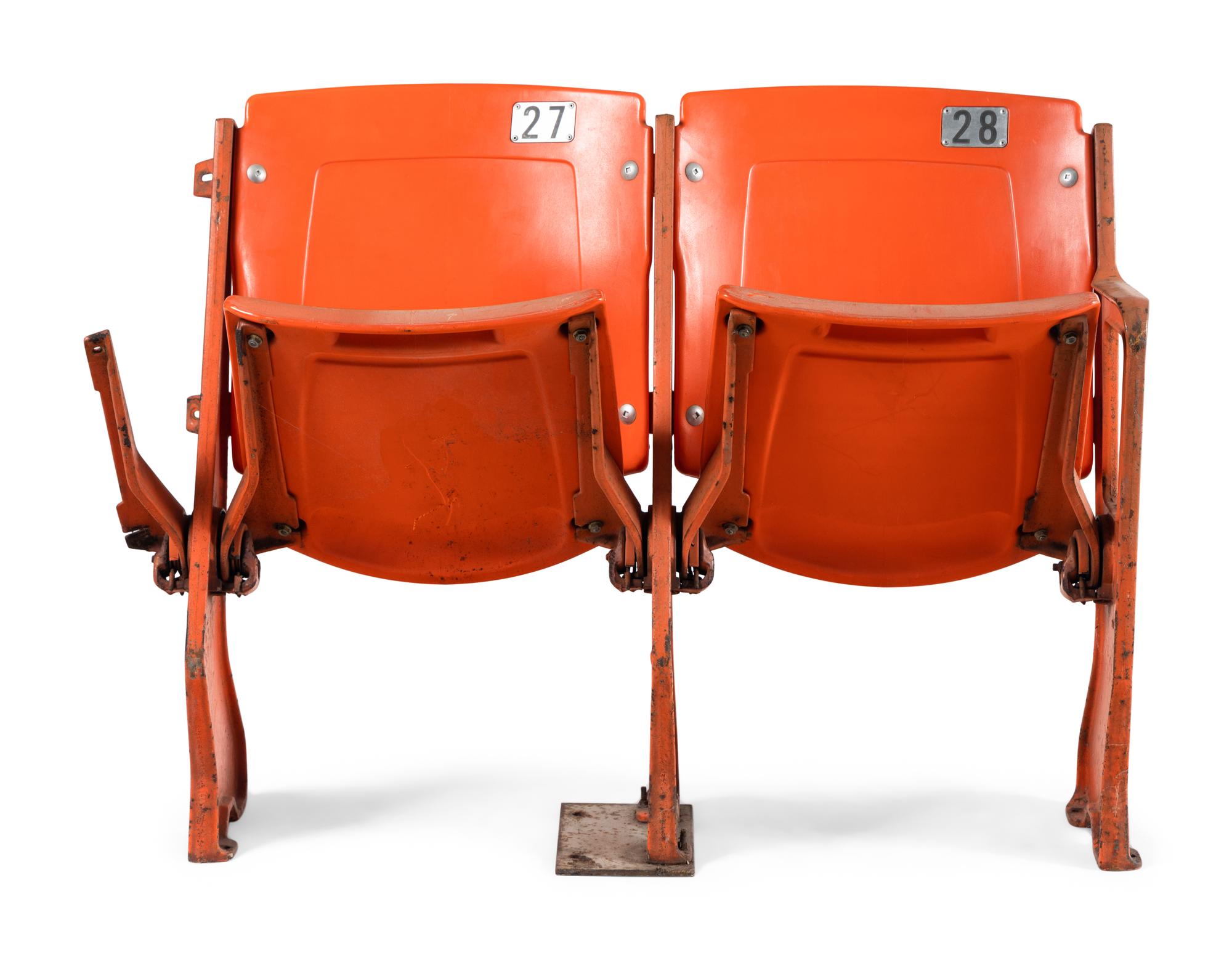 A Pair of Original Soldier Field Chicago Bears Stadium Seats