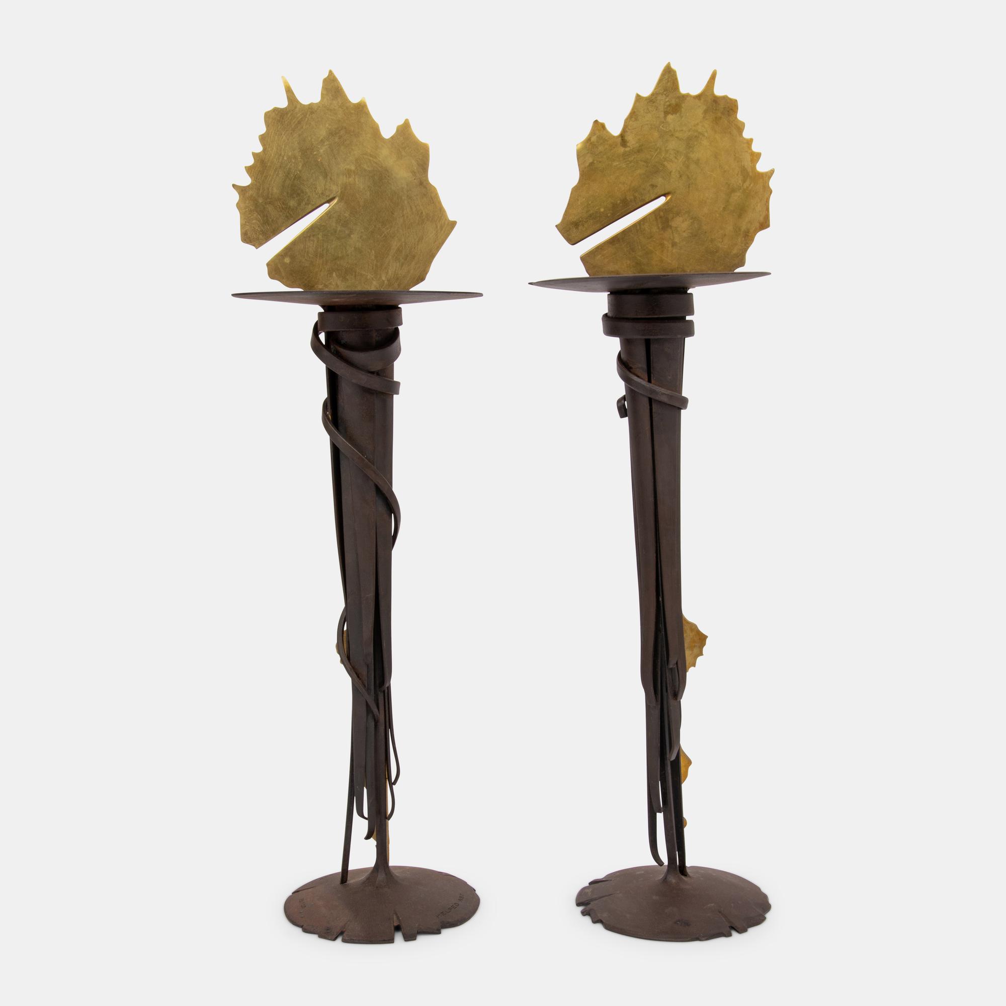 Pair of Sunrise Candleholders, 1993 designed for the American Ballet Theater edition 20/50