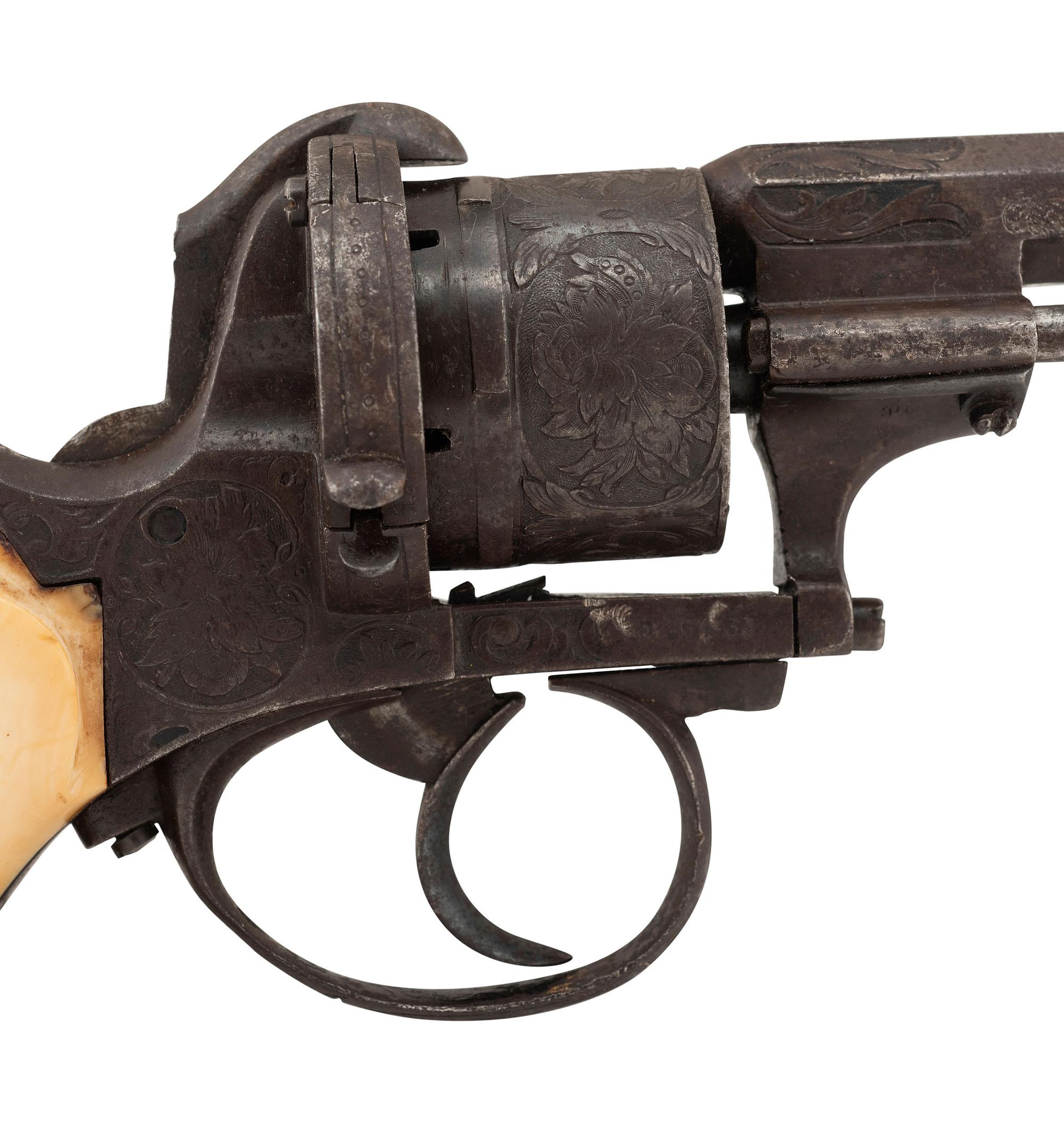 Lot of 3 Belgian Lefaucheux Pattern Revolvers