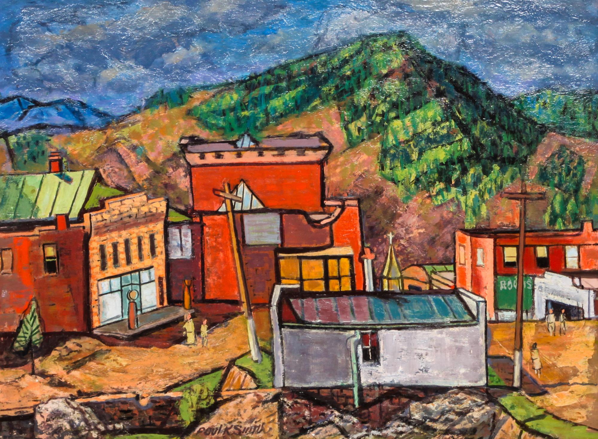 Paul Kauver Smith, (American, 1893-1978), Mountain Town
