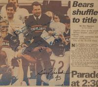 Mike Ditka's Personally Owned January 27, 1986 Chicago Sun-Times Featuring Multiple Autographs from Members of Super Bowl XX Championship Team,