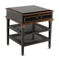 A Rose Tarlow Parcel-Gilt and Ebonized End Table