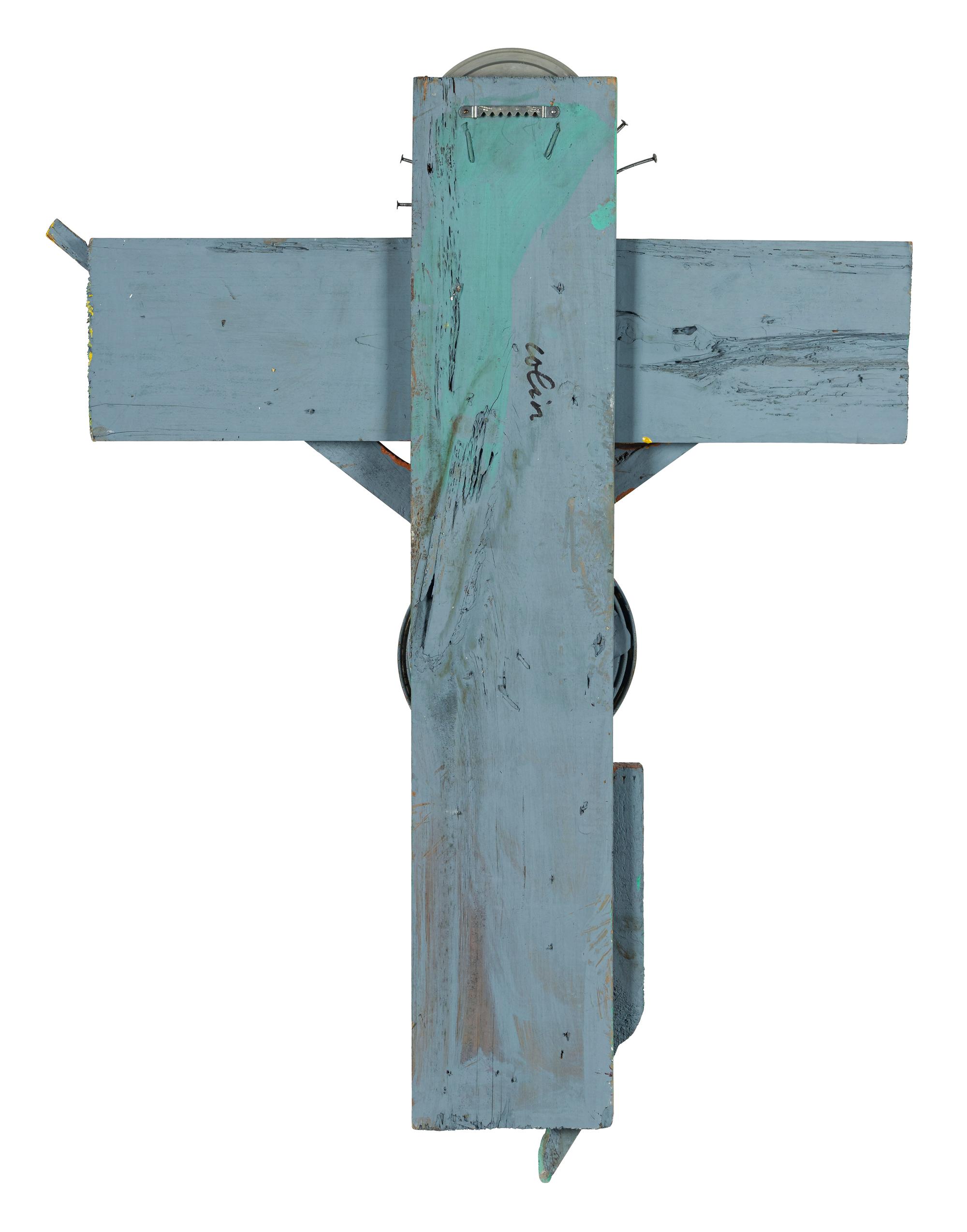 Untitled (Blue-Faced Jesus Crucifix)