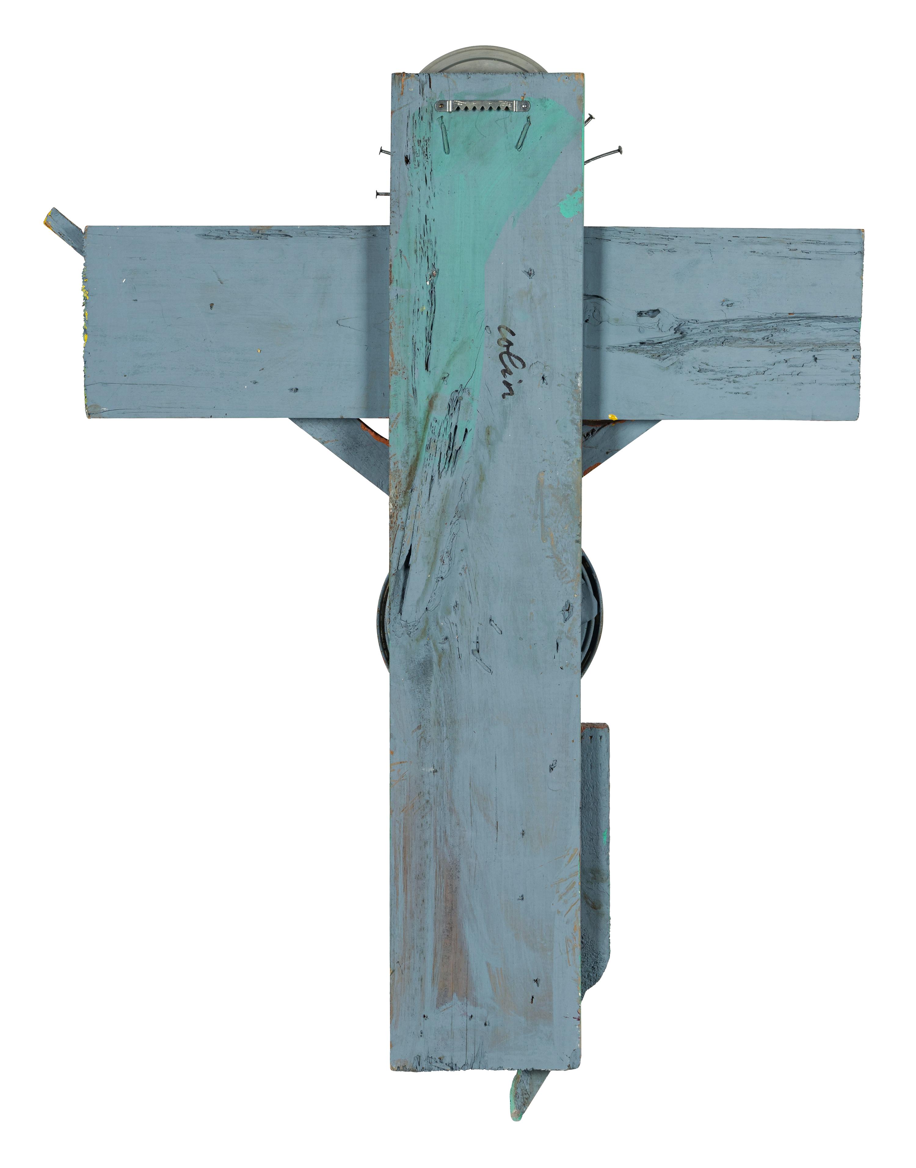 Untitled (Blue-Faced Jesus Crucifix)