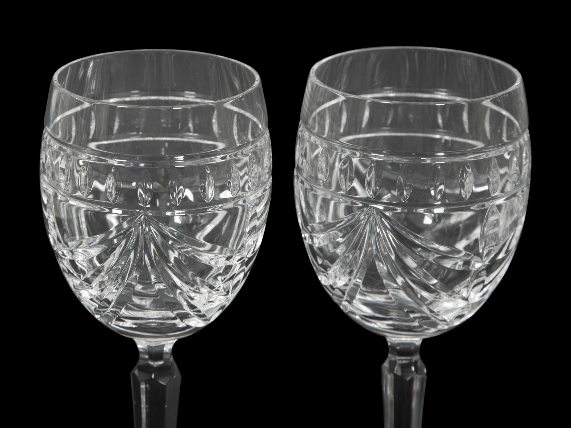 Three Sets of Waterford Cut Glass Stemware