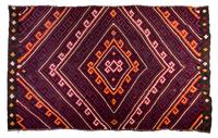 A Kilim Wool Rug Dimensions of rug 9 feet 8 inches x 6 feet 1 inch.