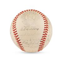 A 1940 St. Louis Browns Team Signed Autograph Baseball
