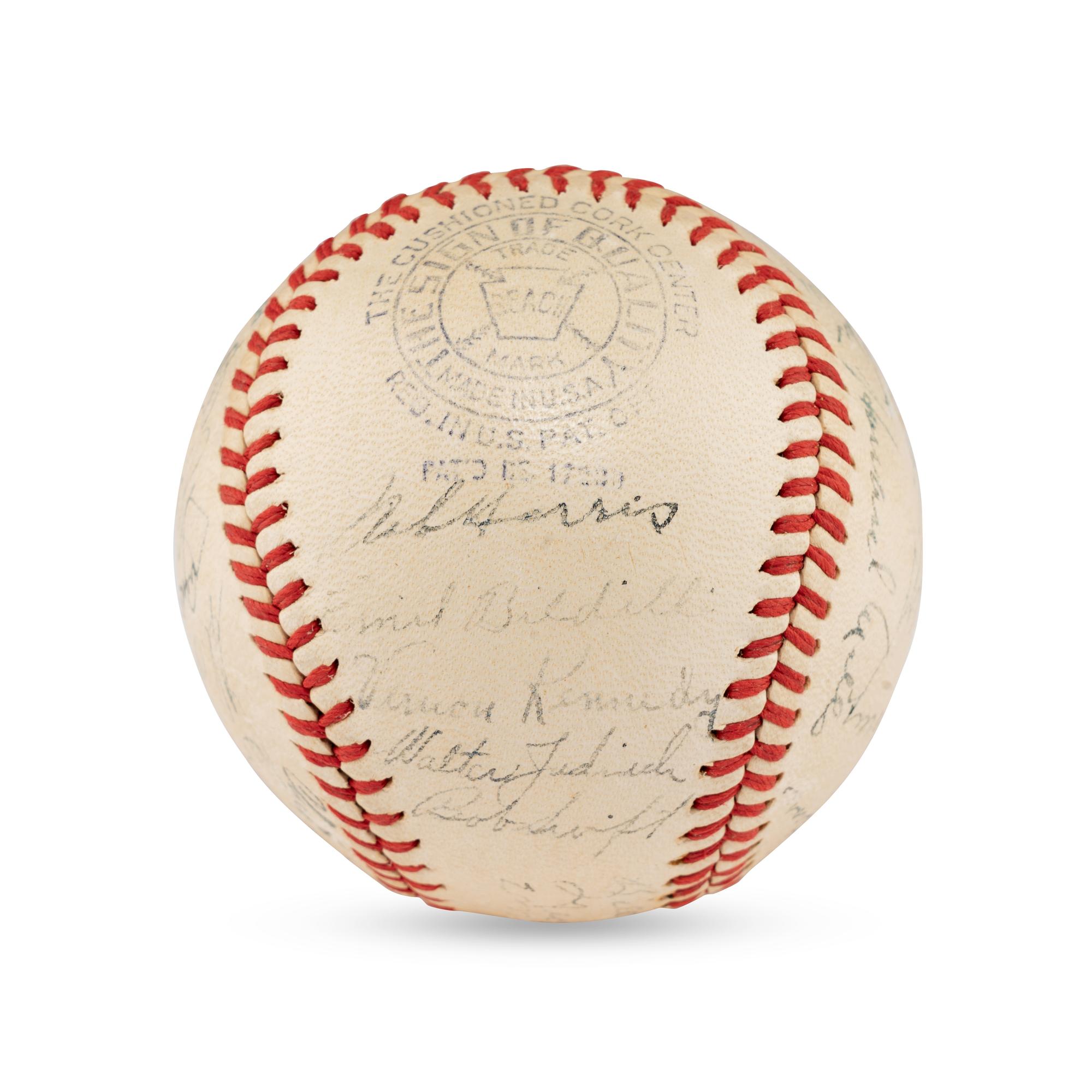 A 1940 St. Louis Browns Team Signed Autograph Baseball