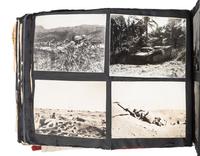 [WORLD WAR II]. Extensive US Marine Corps album identified to African American Corporal Charles H. Fowler, 52nd Defense Battalion, USMC, who trained at Montford Point, Camp Lejeune, North Carolina.
