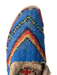 Cheyenne Beaded Hide Moccasins