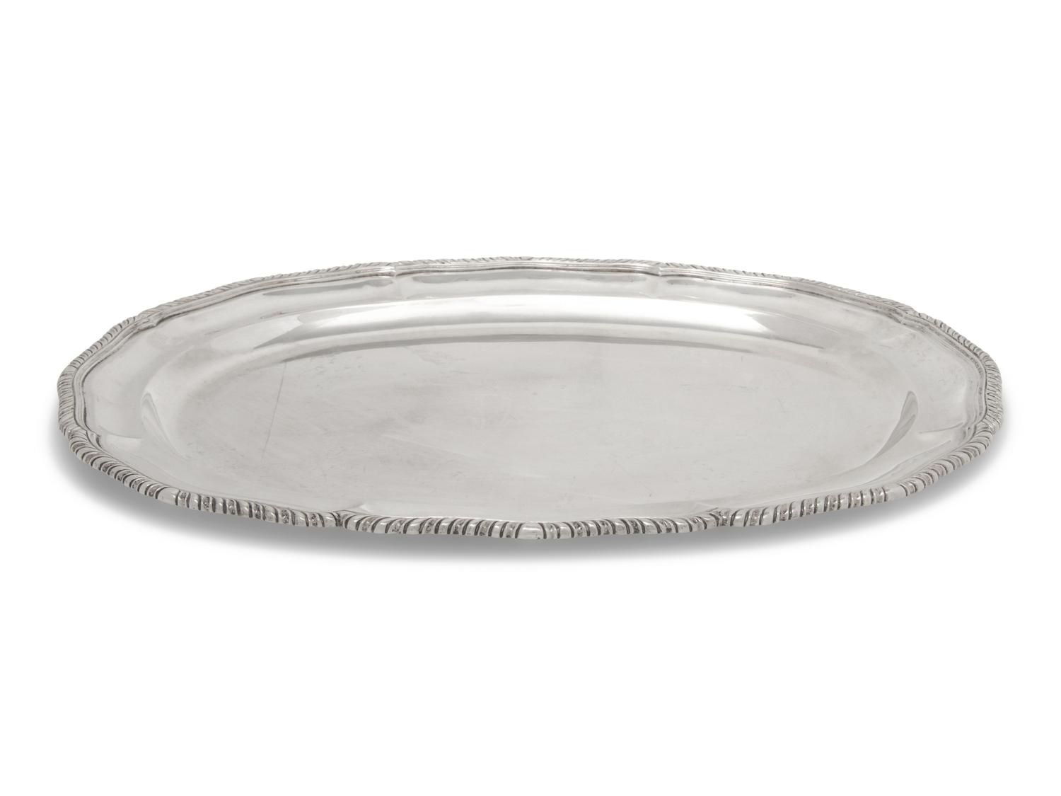 A Mexican Silver Serving Tray