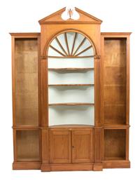 A Georgian Style Carved Pine Bookcase Height 90 x width 72 x depth 12 inches. — 20TH CENTURY