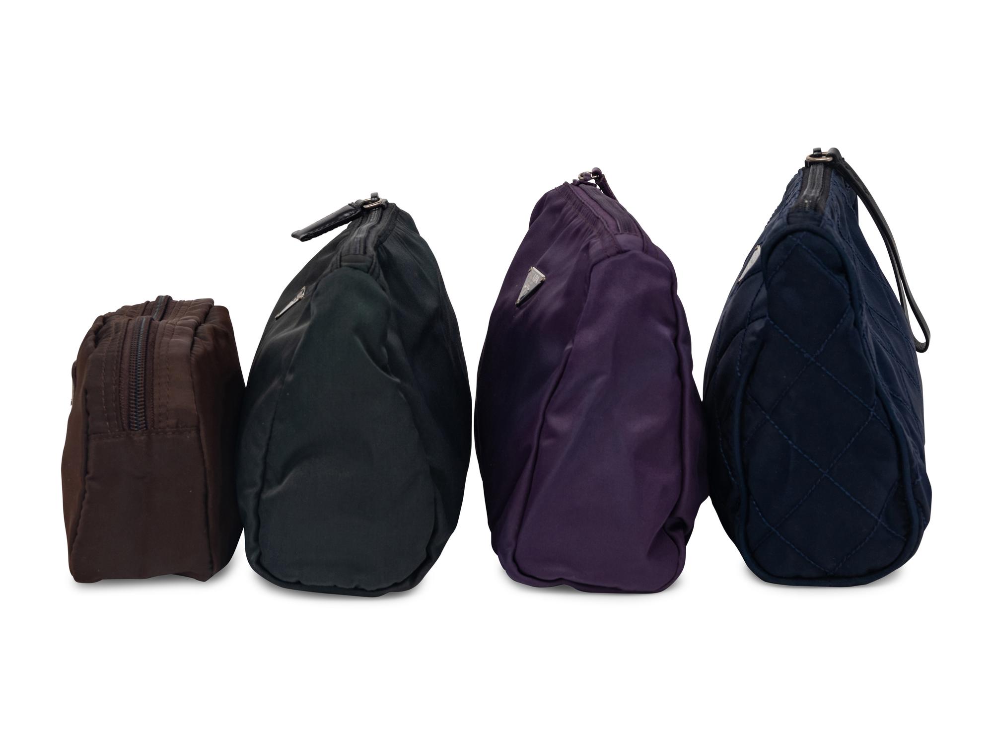 Five Prada Zip Pouches