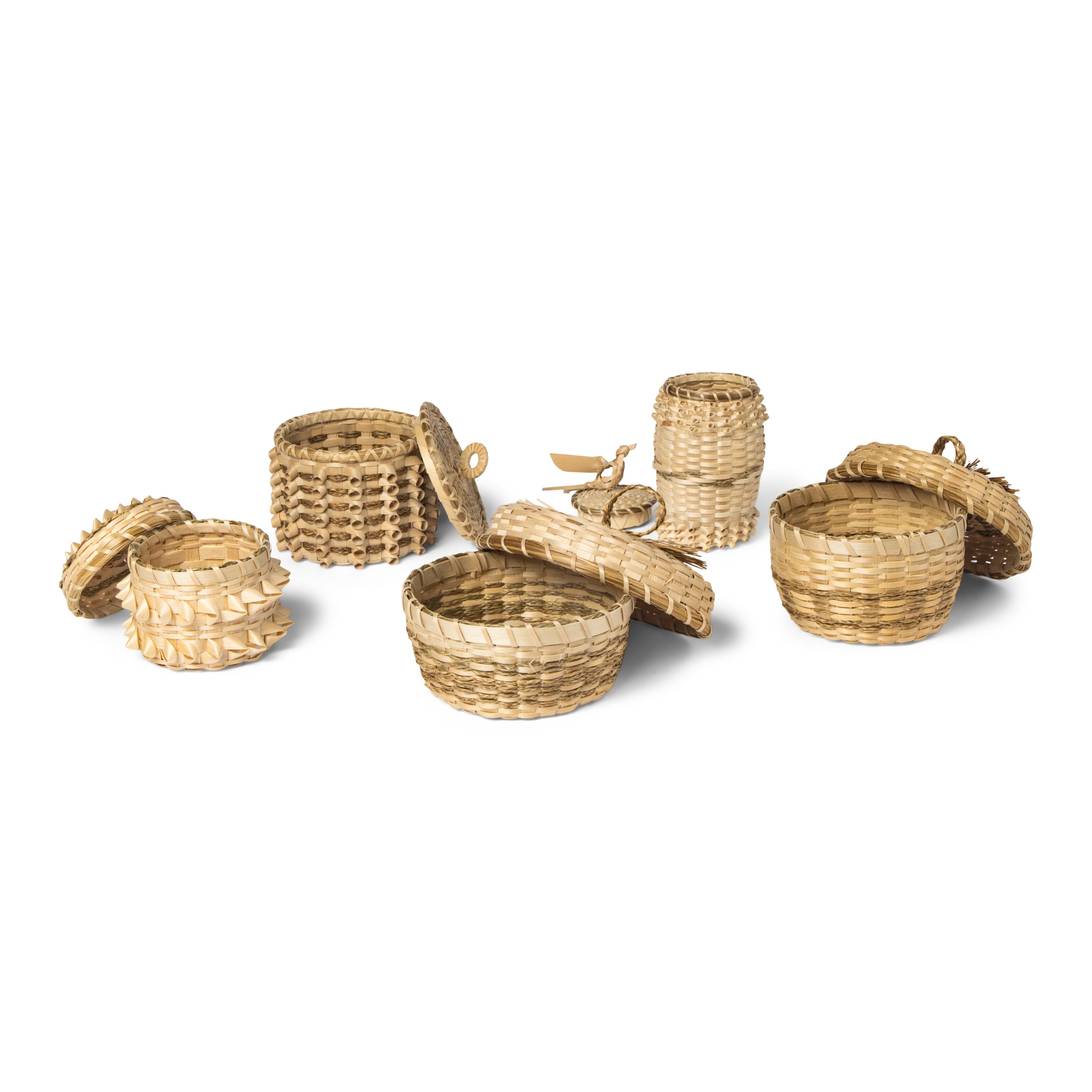 Northeastern Porcupine Twist and Sweetgrass Baskets