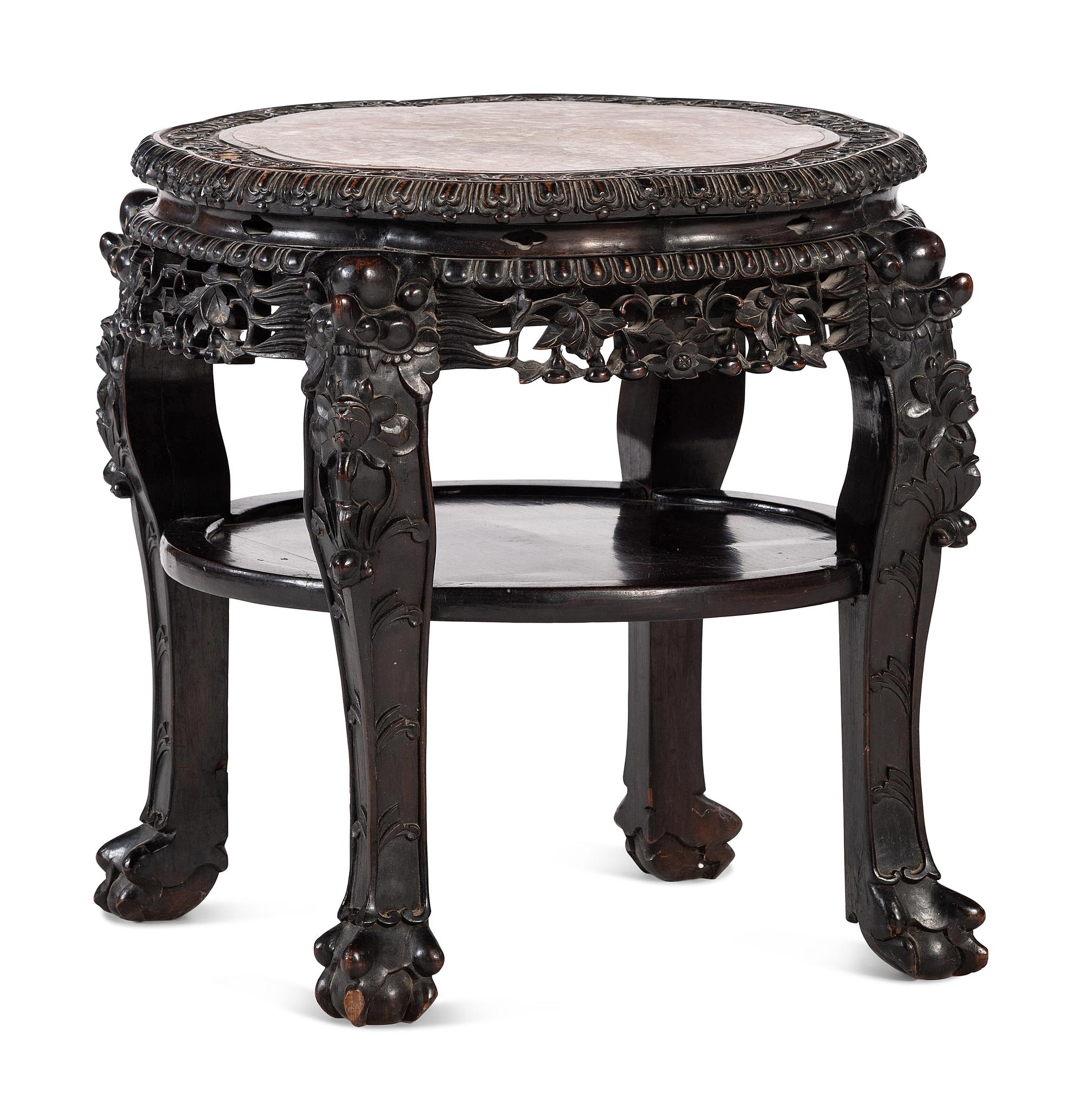 A Chinese Hardwood Side Table
