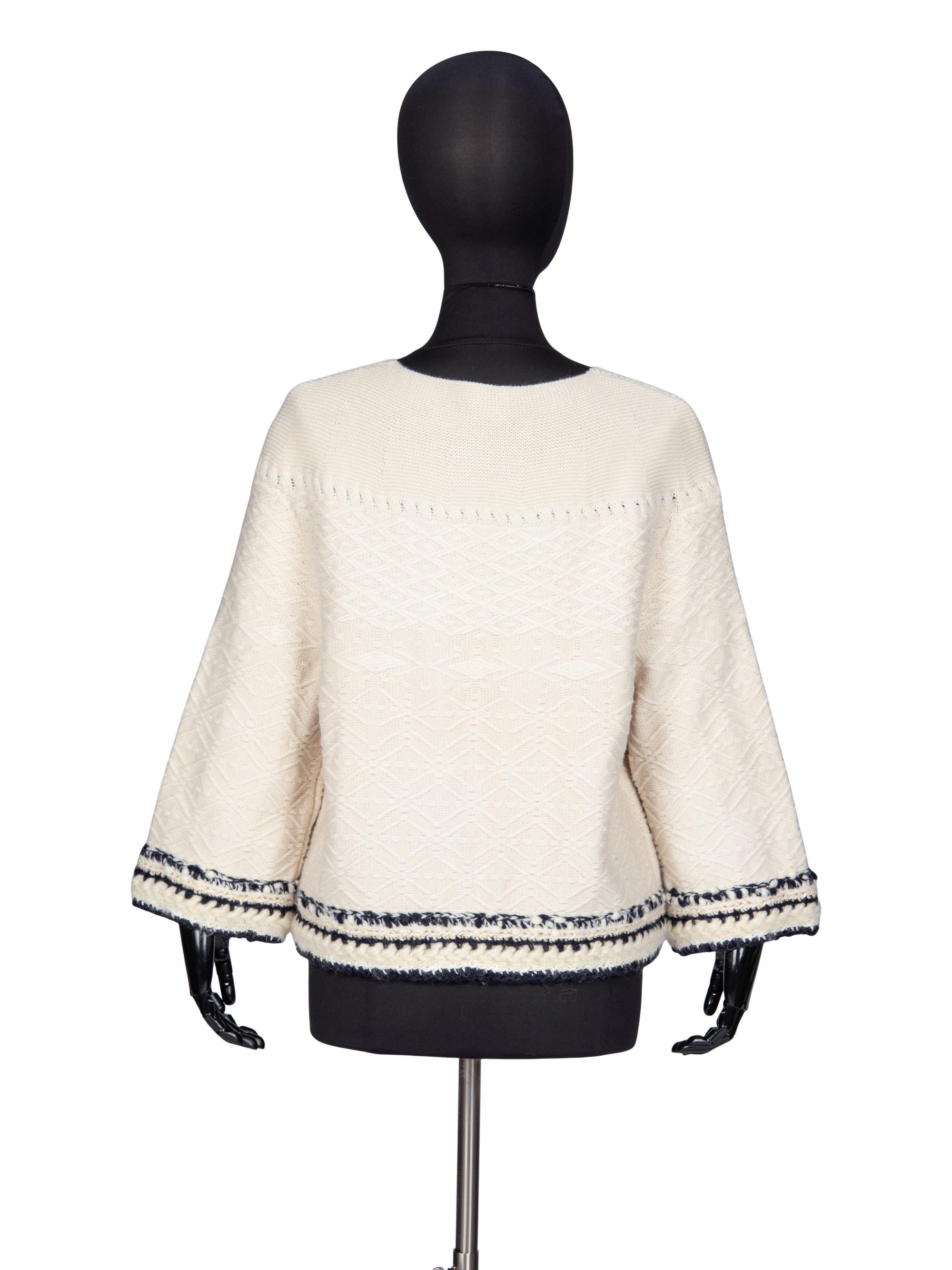Chanel, Cable-Knit Cashmere Cardigan