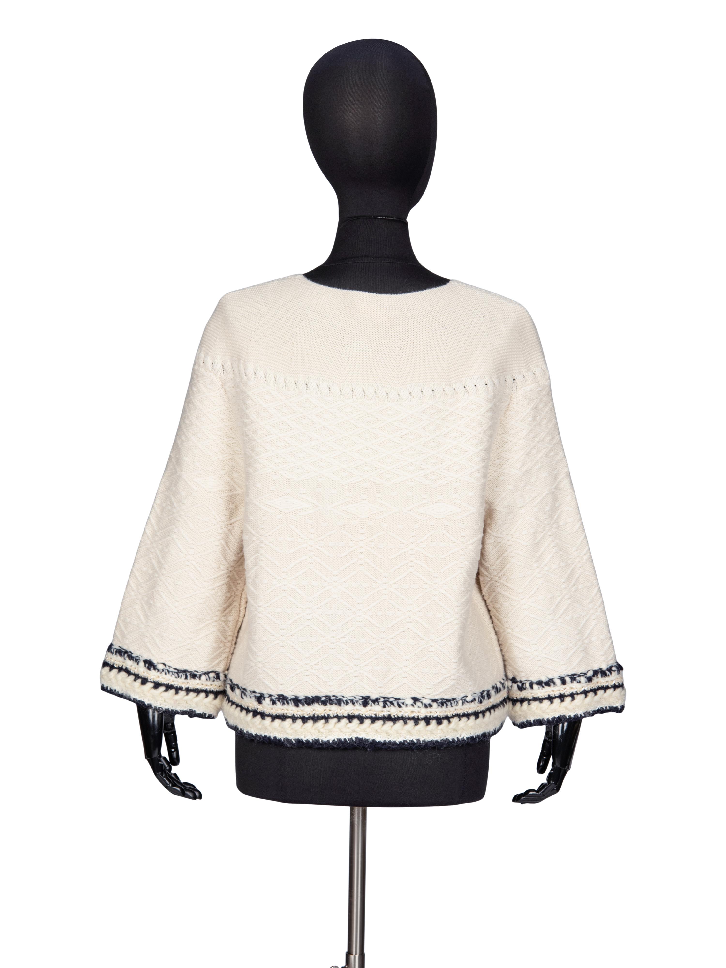 Chanel, Cable-Knit Cashmere Cardigan