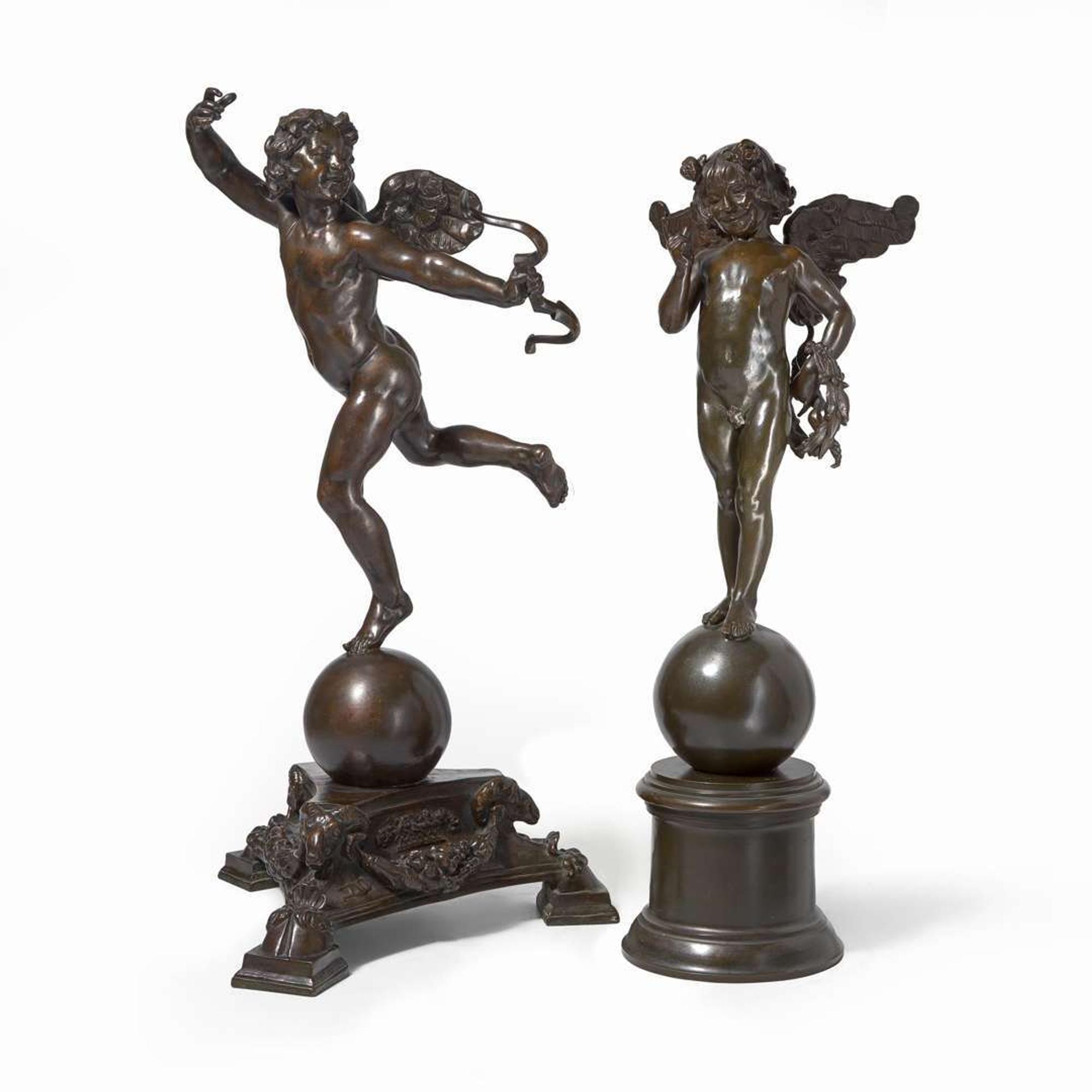 Frederick William MacMonnies (American, 1863–1937) Running Cupid and Standing Cupid (The Pair)