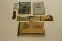 A Collection of Ephemera from the 1934 World's Fair Width of widest 10 1/2 inches.